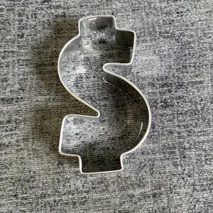 Dollar Sign Metal Ann Clark 4" Cookie Cutter
